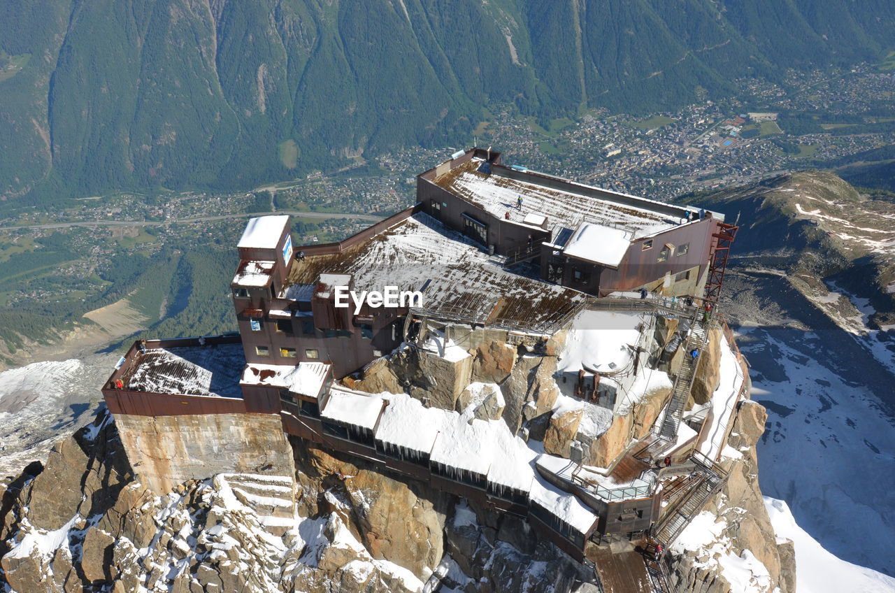 mountain, high angle view, day, no people, outdoors, nature, landscape, architecture