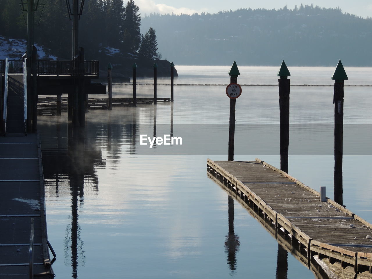 Pier on lake