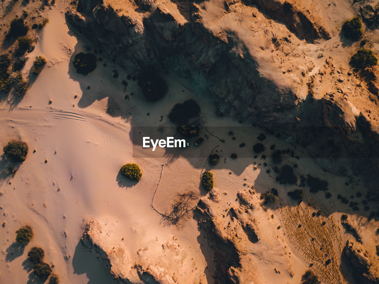 Scenic view of desert against sky