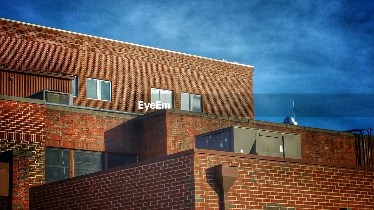 Low-angle view of residential building