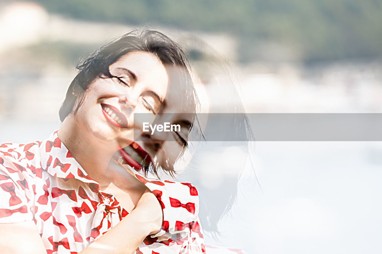 Hipster woman smiling, spain