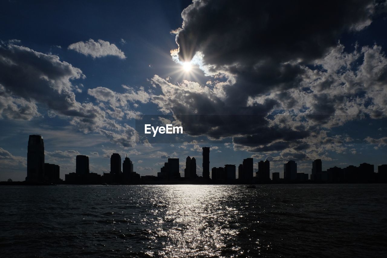 SCENIC VIEW OF RIVER AND CITYSCAPE AGAINST SKY