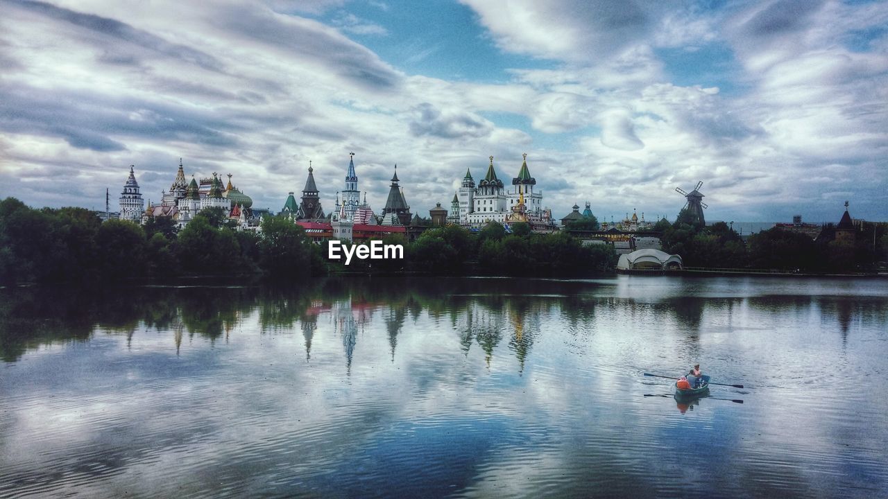 REFLECTION OF CLOUDS IN RIVER