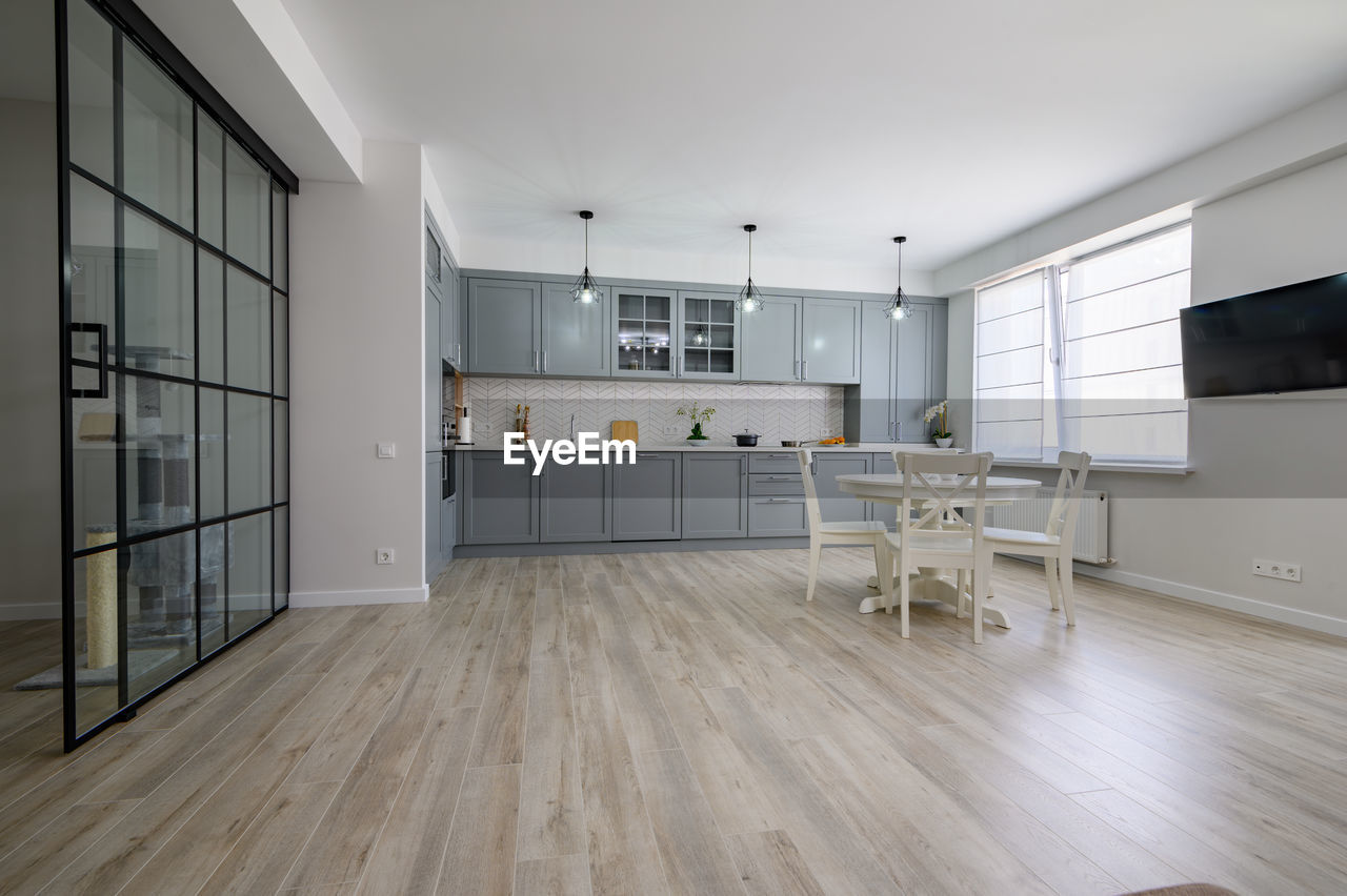 Interior of luxury kitchen