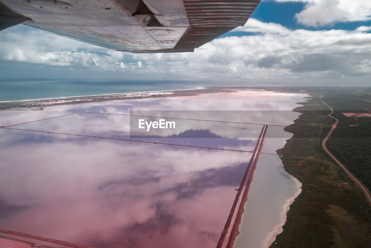 Hutt lagoon in western australia