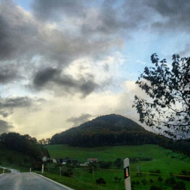 SCENIC VIEW OF LANDSCAPE AGAINST CLOUDY SKY