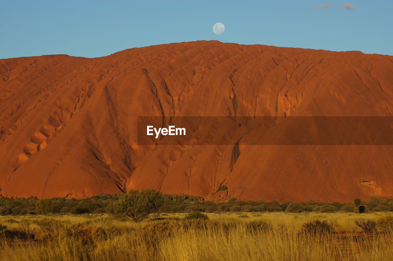 Scenic view of desert against sky