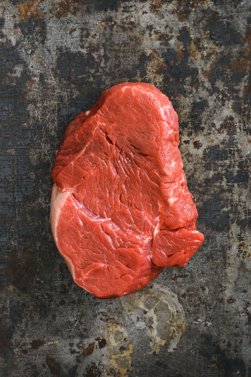 Close-up of fillet steak on table