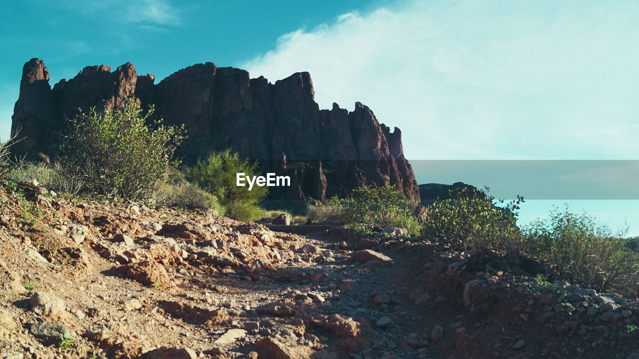 ROCK FORMATIONS ON LANDSCAPE