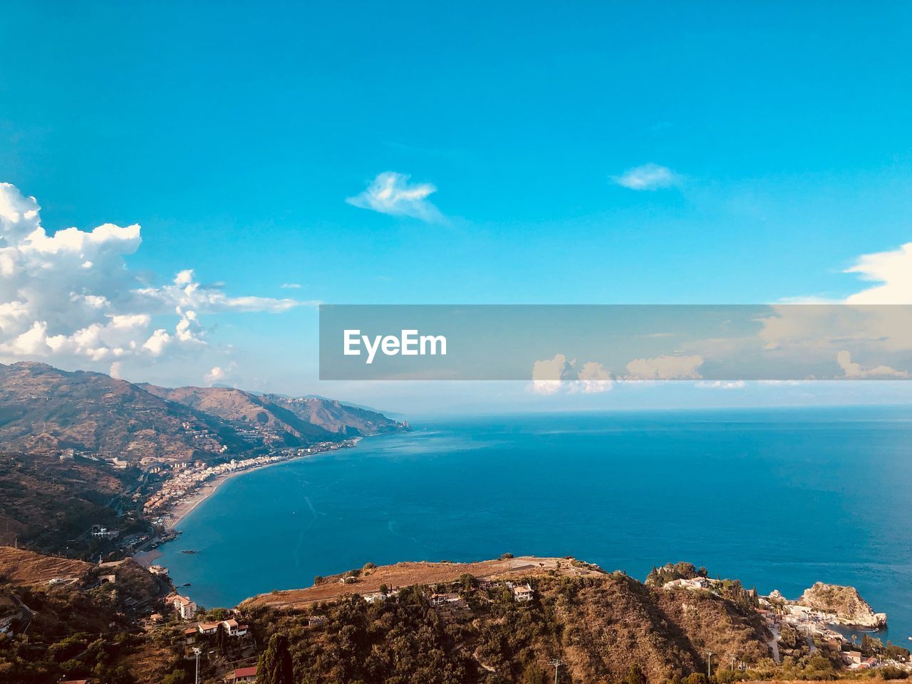 Panoramic view of sea against sky