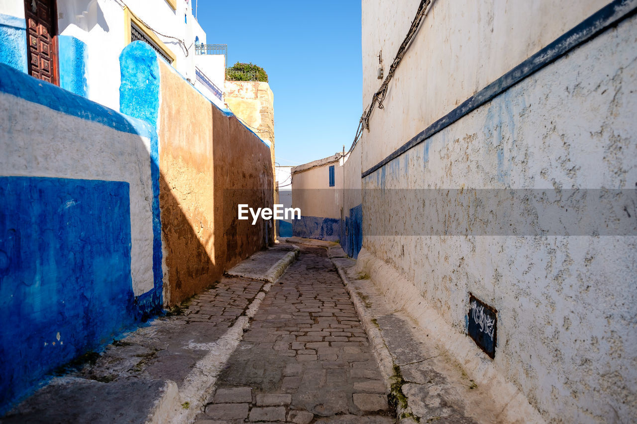 WALKWAY AMIDST BUILDINGS