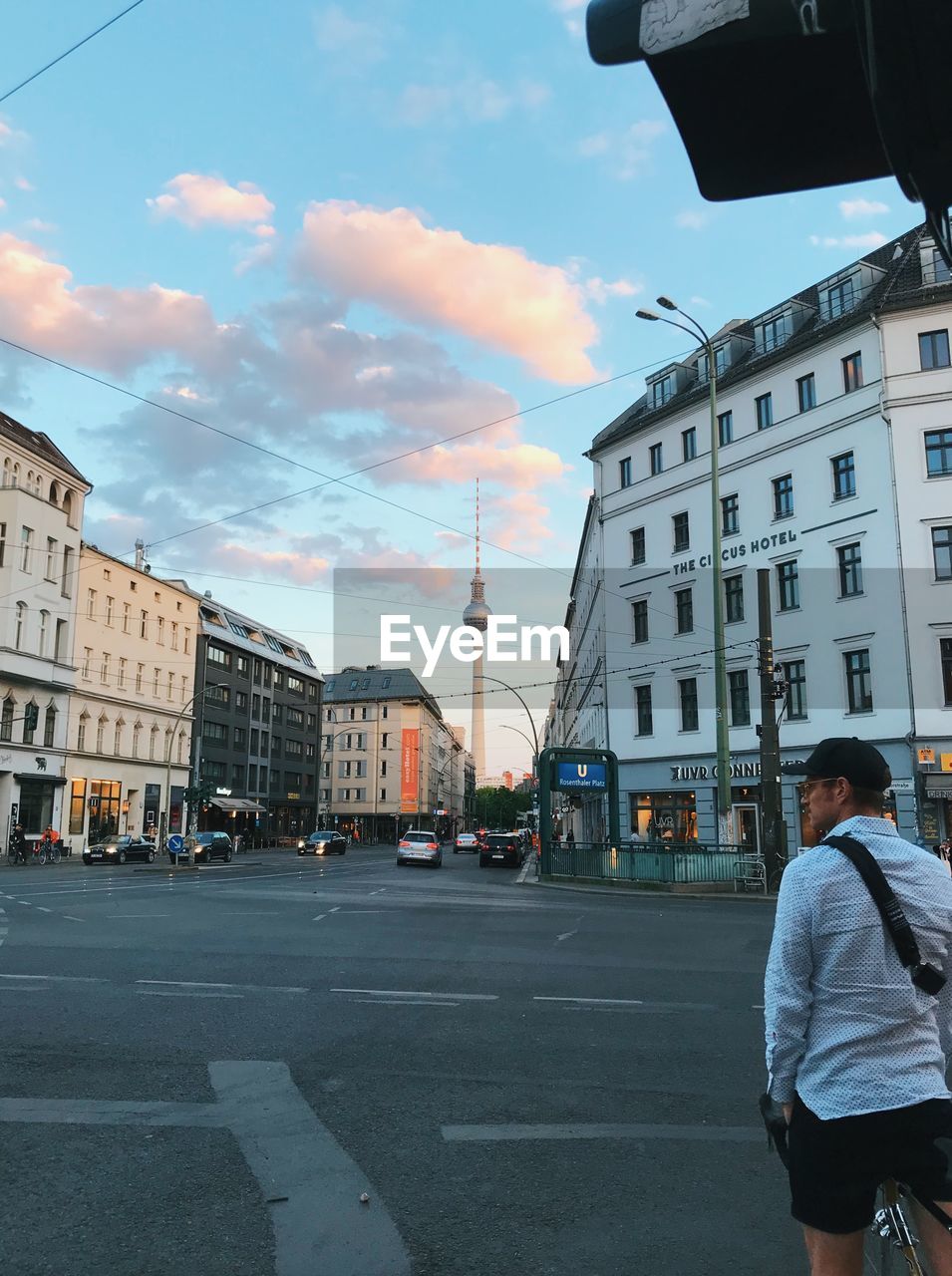 VIEW OF CITY STREET AGAINST SKY