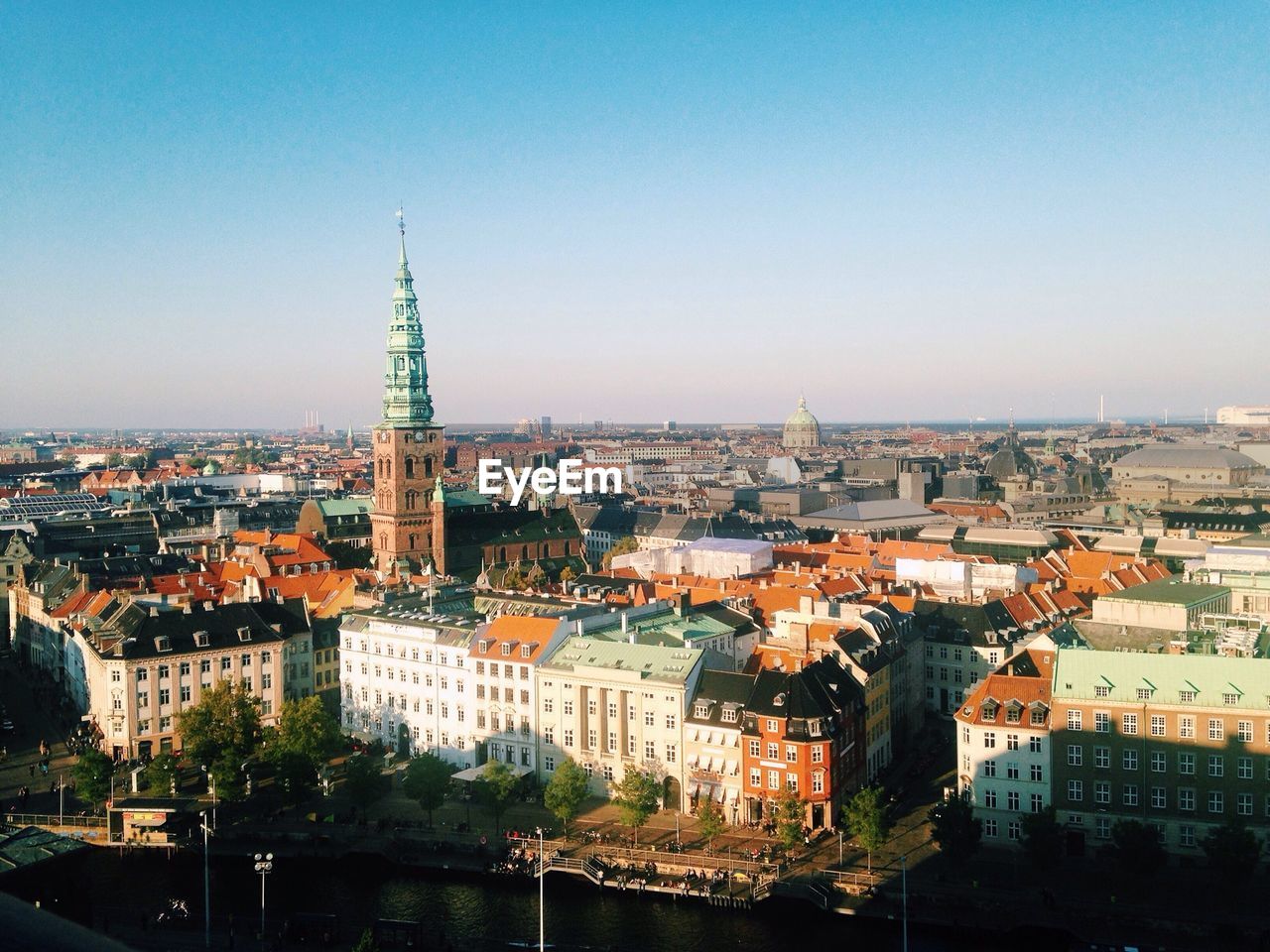 High angle view of a city