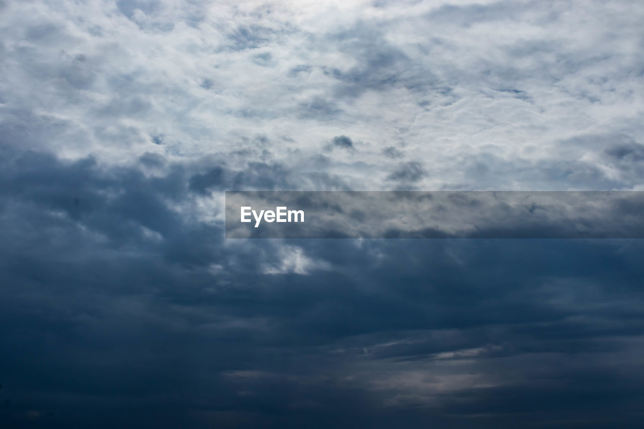 LOW ANGLE VIEW OF STORM CLOUDS