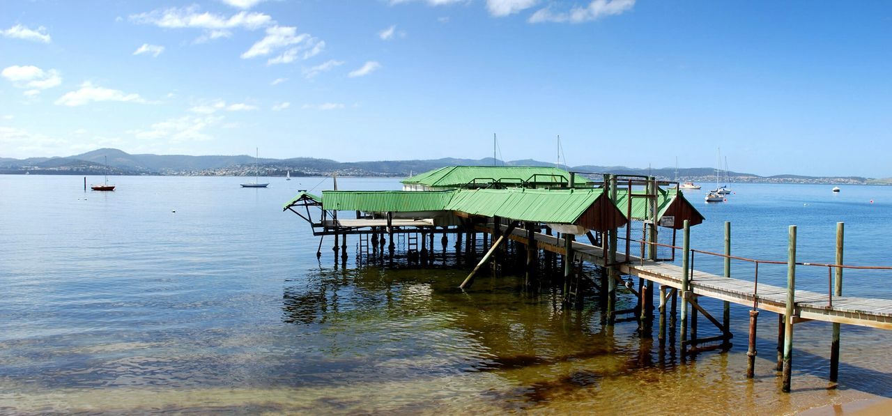 Pier on sea