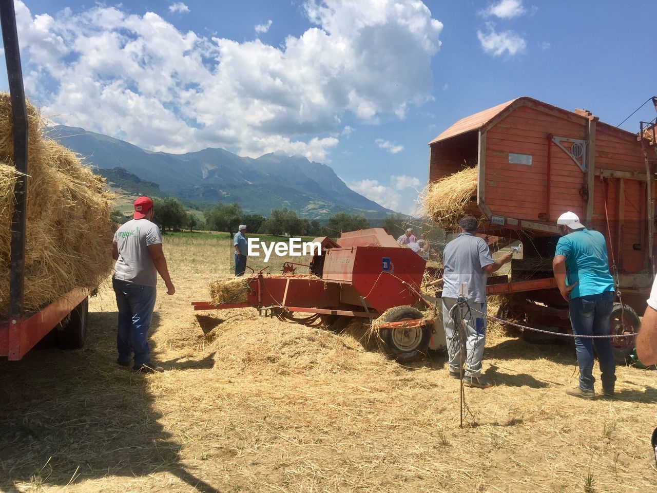 PEOPLE WORKING ON FIELD