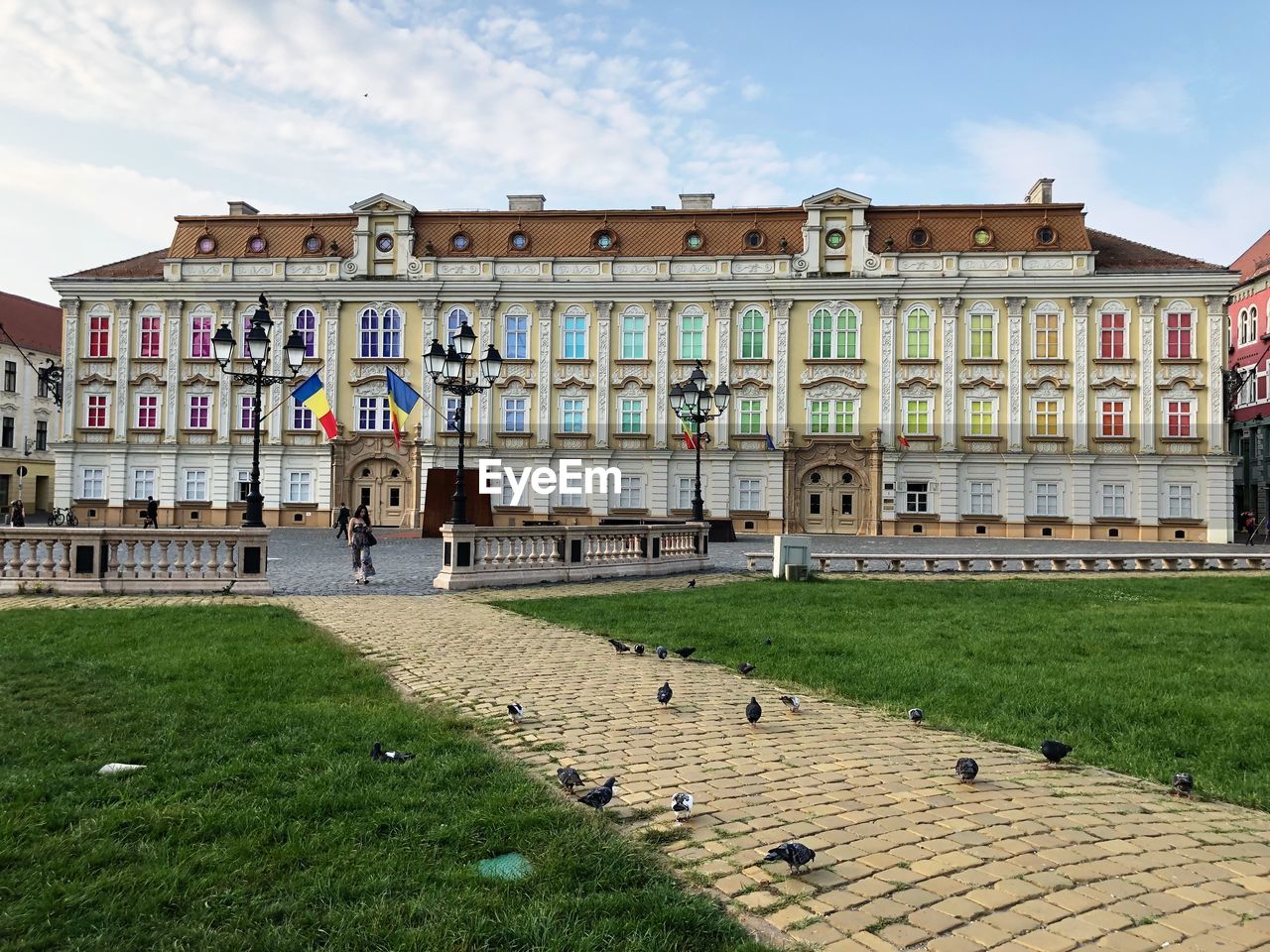 View of old building in city