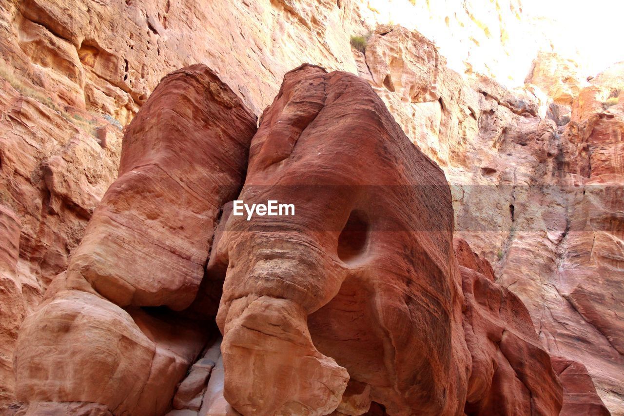 Elephant rock in petra city