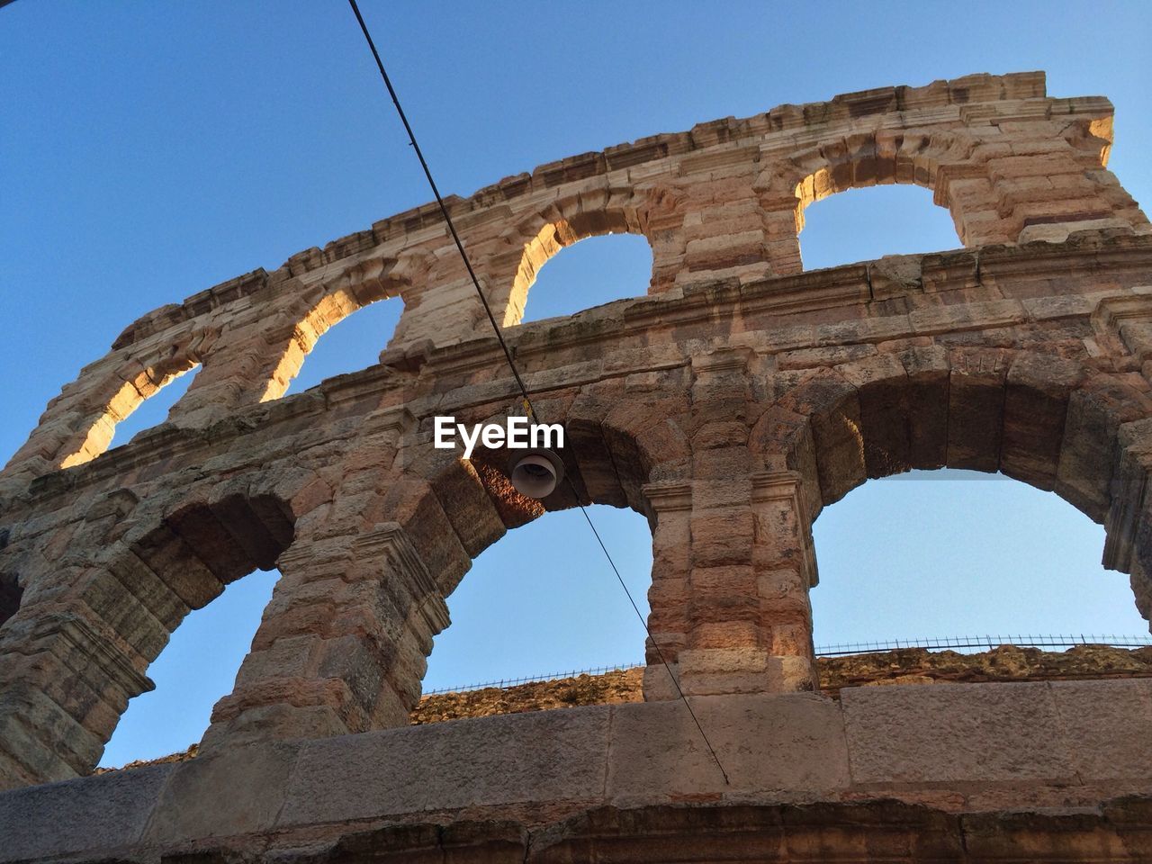 LOW ANGLE VIEW OF OLD RUIN