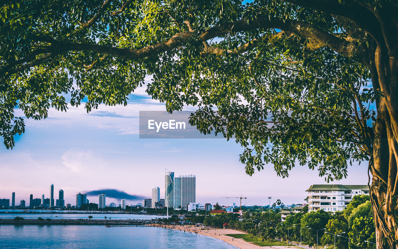 View of city at waterfront