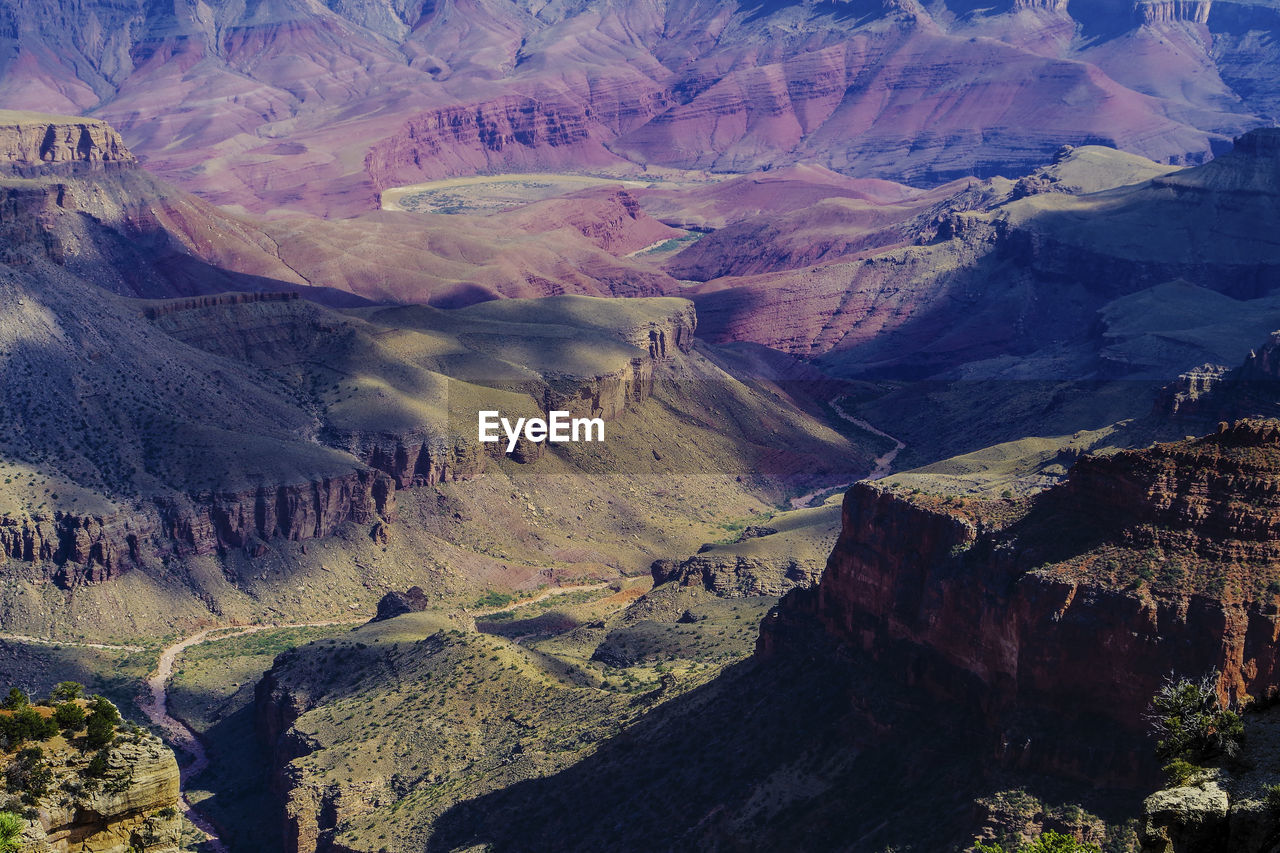 Aerial view of mountains