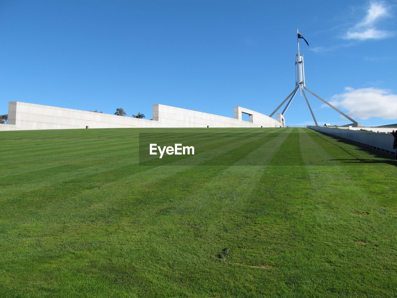 Grassy field at parliament building