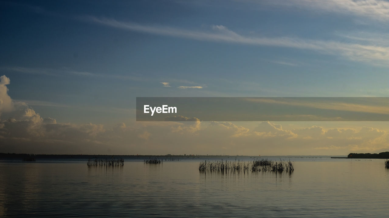 SCENIC VIEW OF SEA DURING SUNSET