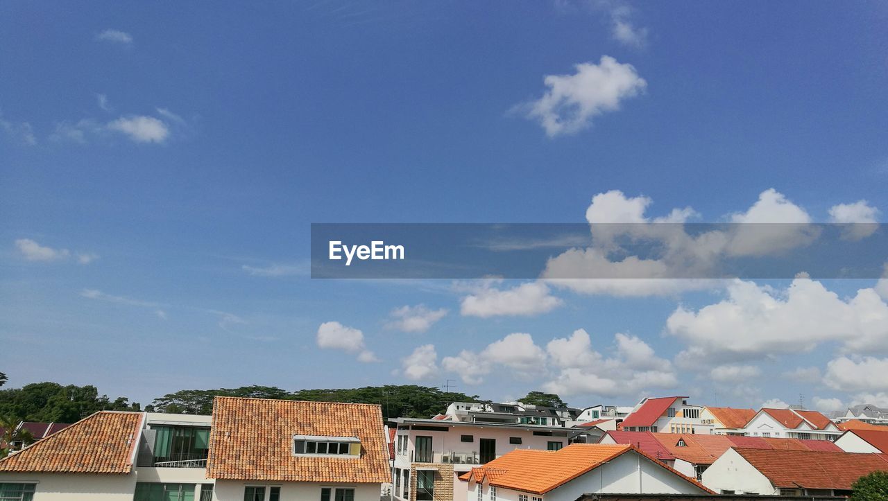 Houses against sky