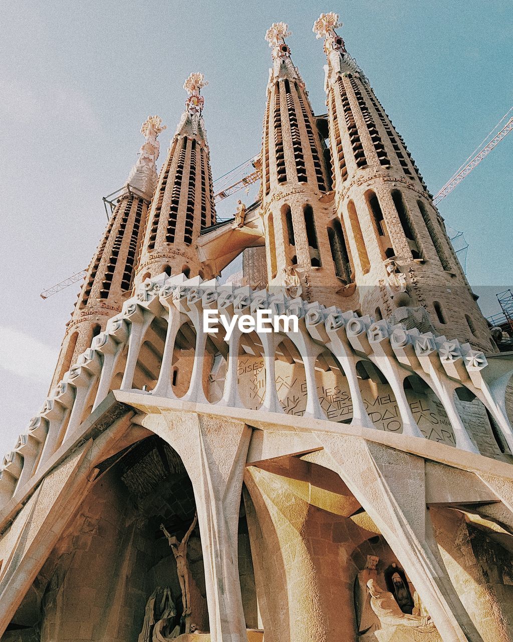 Low angle view of church against sky