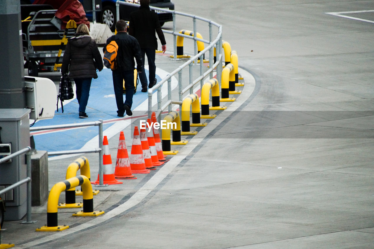 People walking at airport