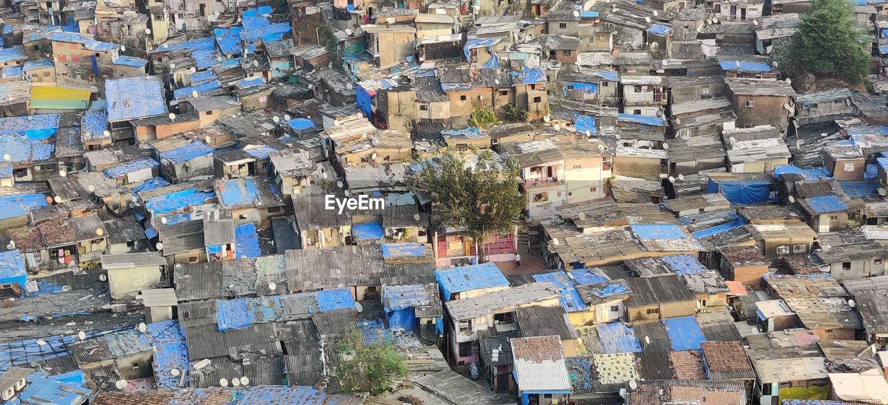 Slum area in mumbai india