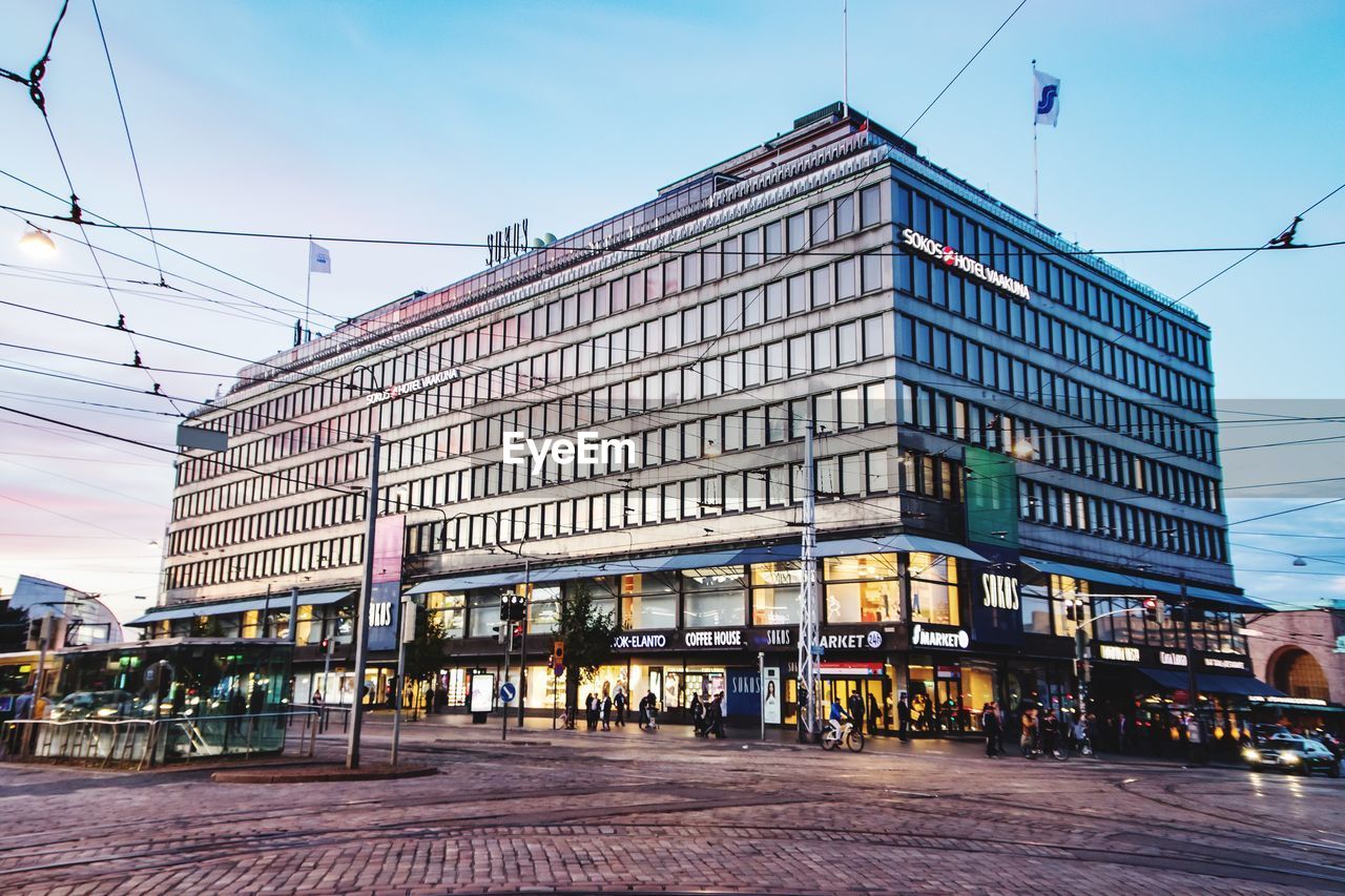 VIEW OF BUILDINGS AGAINST CLEAR SKY