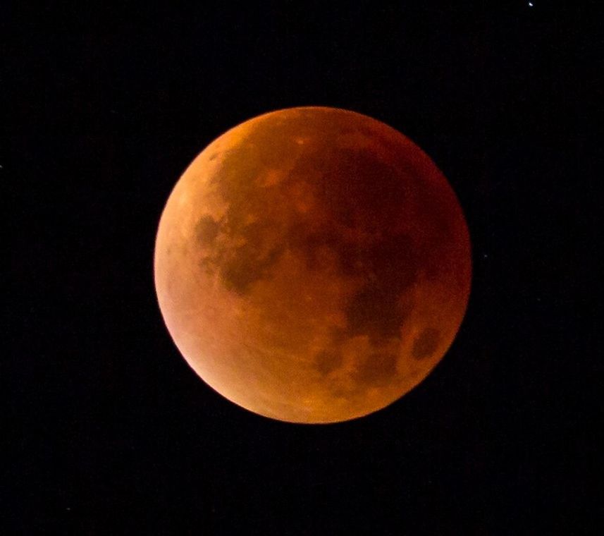 LOW ANGLE VIEW OF MOON IN THE SKY