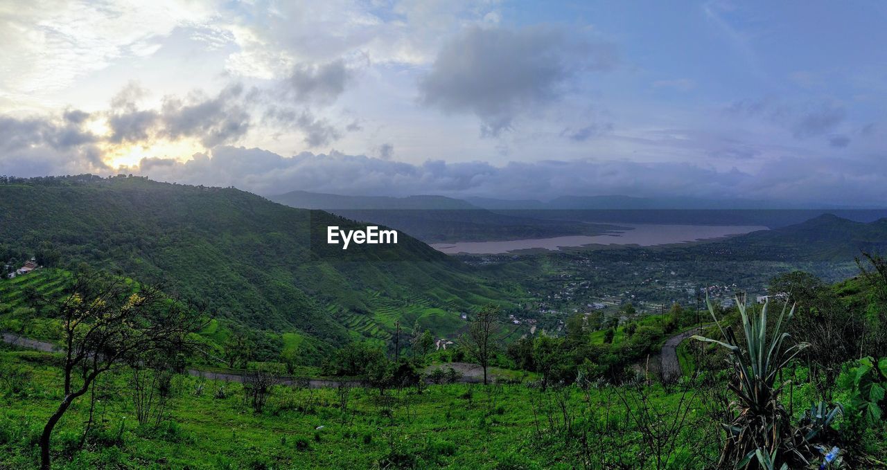 Scenic view of landscape against sky