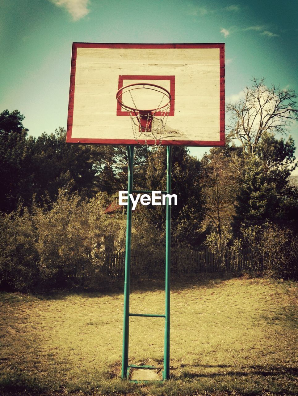 VIEW OF BASKETBALL HOOP