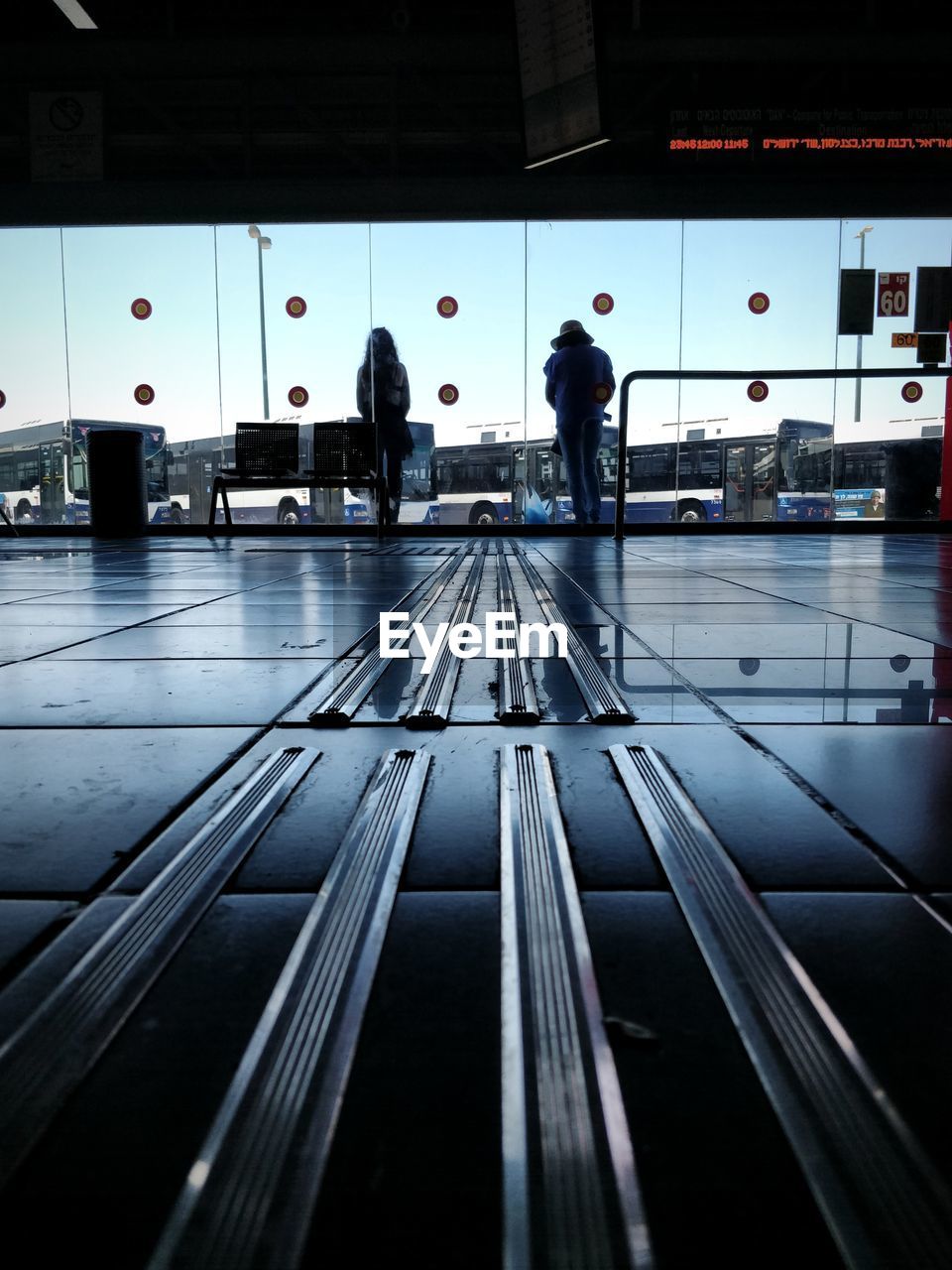 People walking in airport