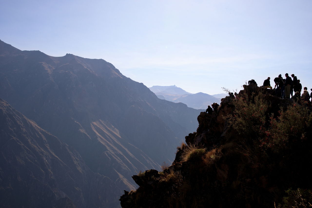 Beautiful landscape of colca canyon in peru