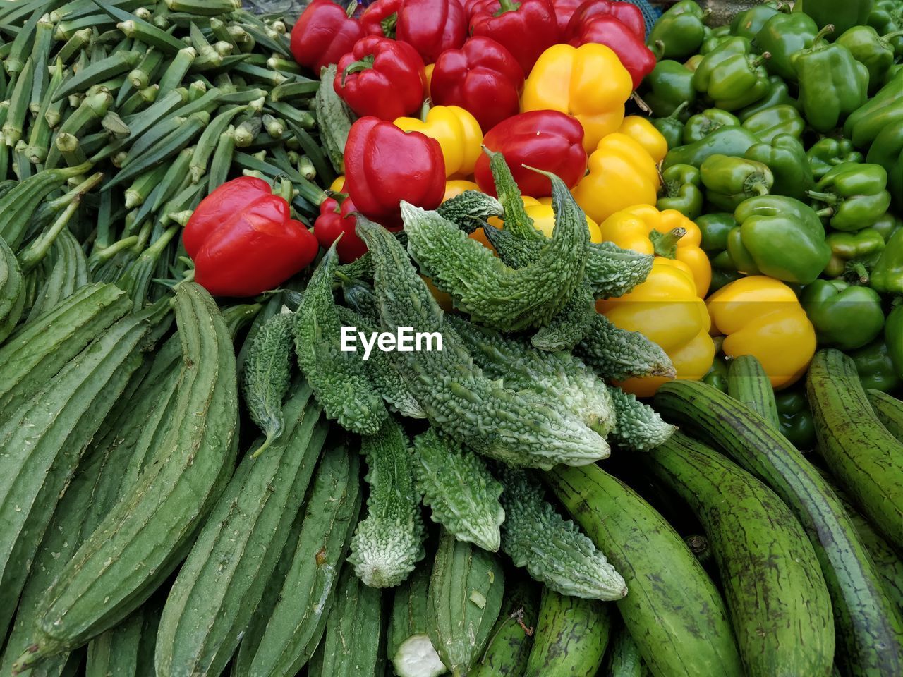 Full frame shot of vegetables for sale at market stall