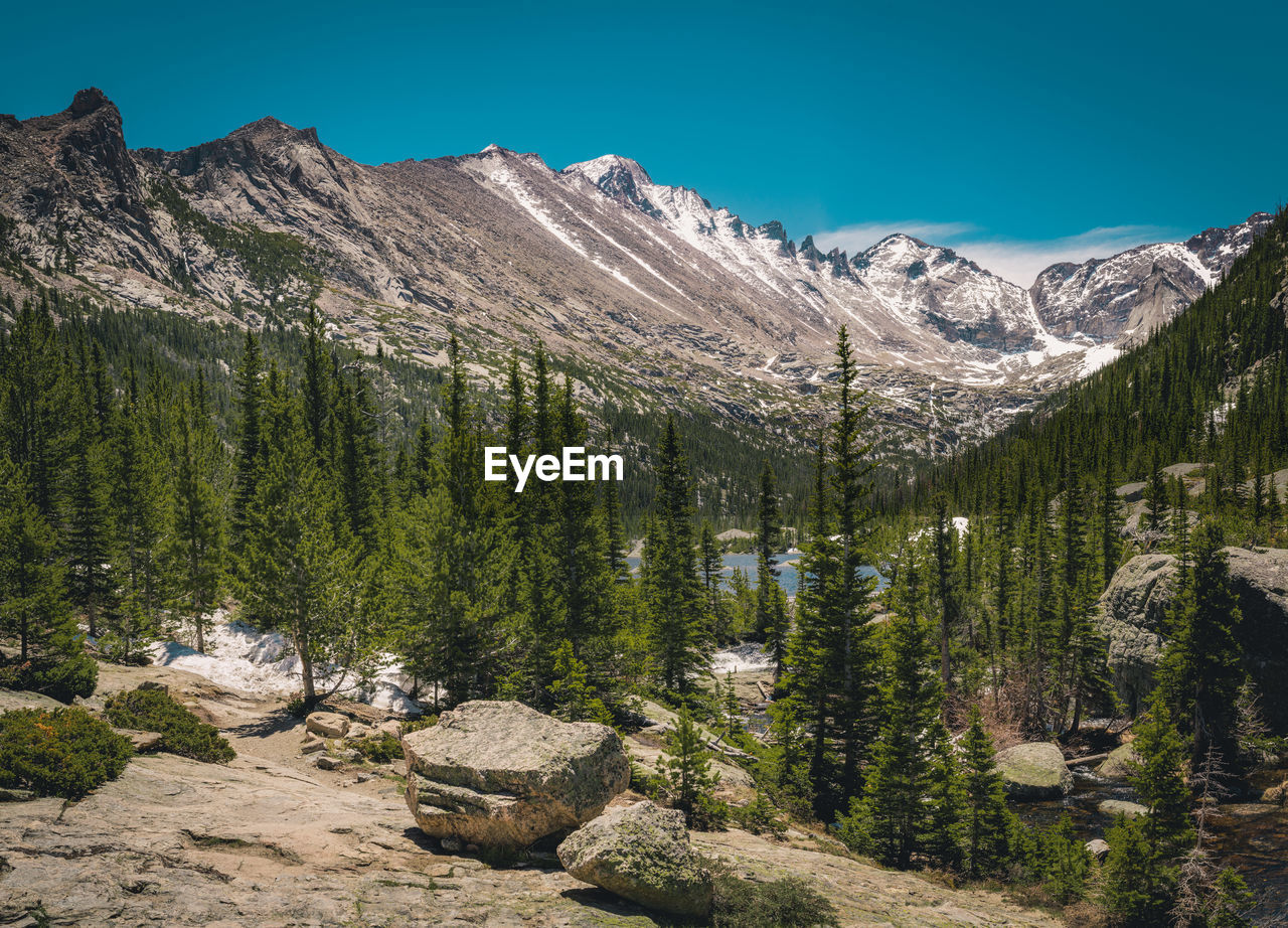 Mills lake, rocky mountain national park, mountain, lake, water.