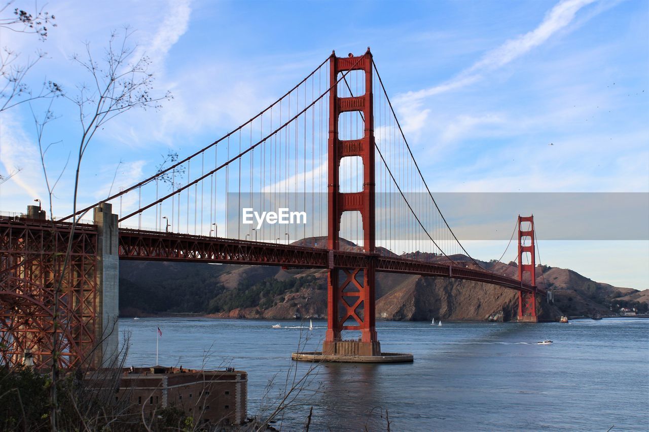 GOLDEN GATE BRIDGE OVER RIVER