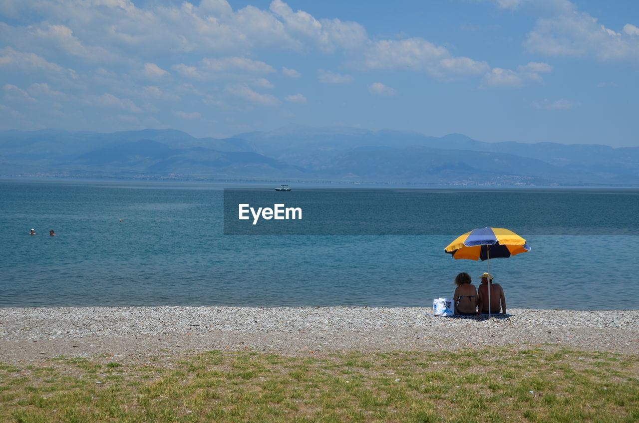 SCENIC VIEW OF SEA AND BEACH AGAINST SKY