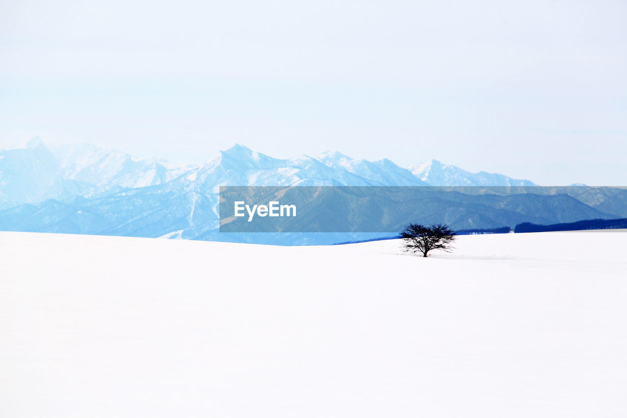 Scenic view of snowy landscape 