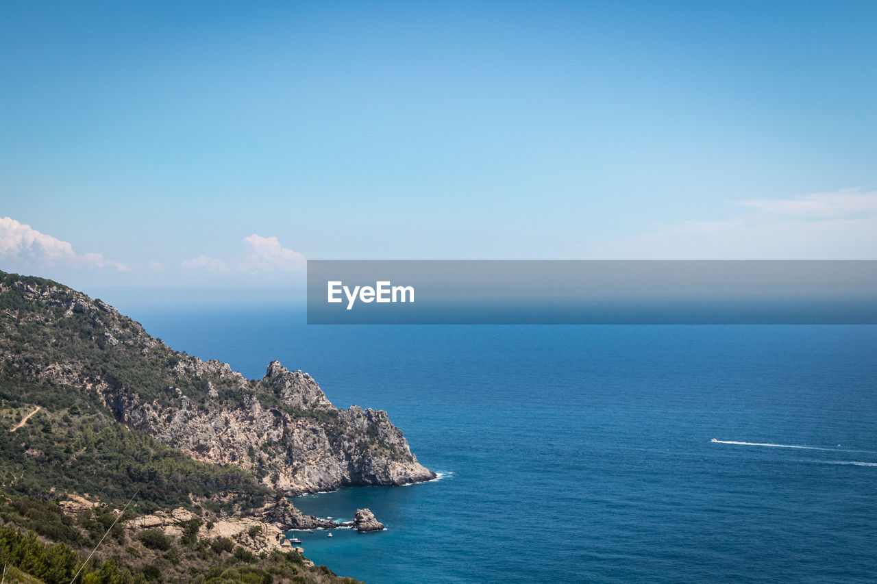 PANORAMIC SHOT OF SEA AGAINST SKY