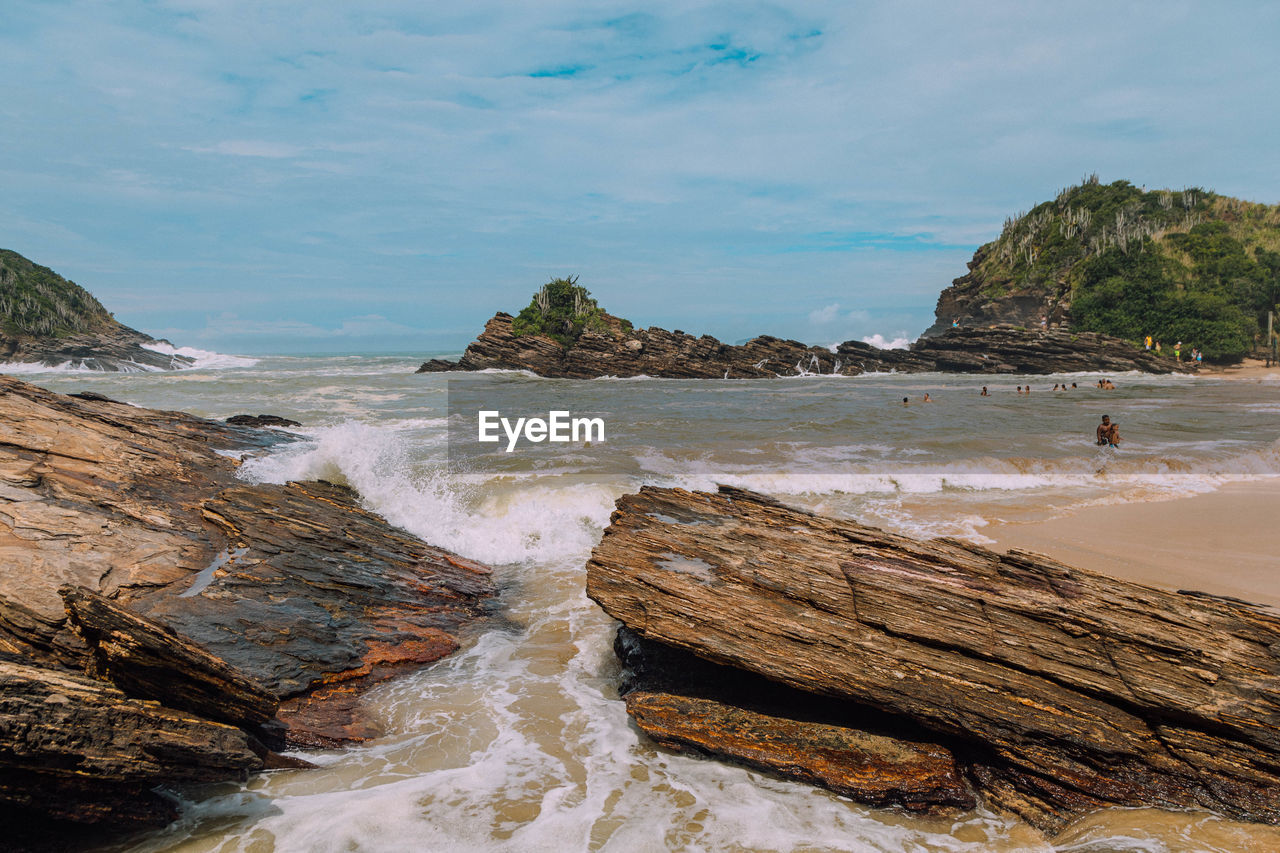 Scenic view of sea against sky