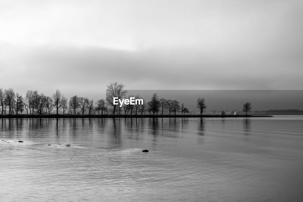 VIEW OF LAKE AGAINST SKY