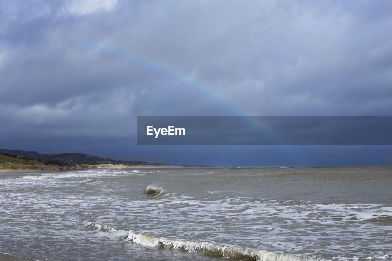 SCENIC VIEW OF SEA AGAINST STORM CLOUD