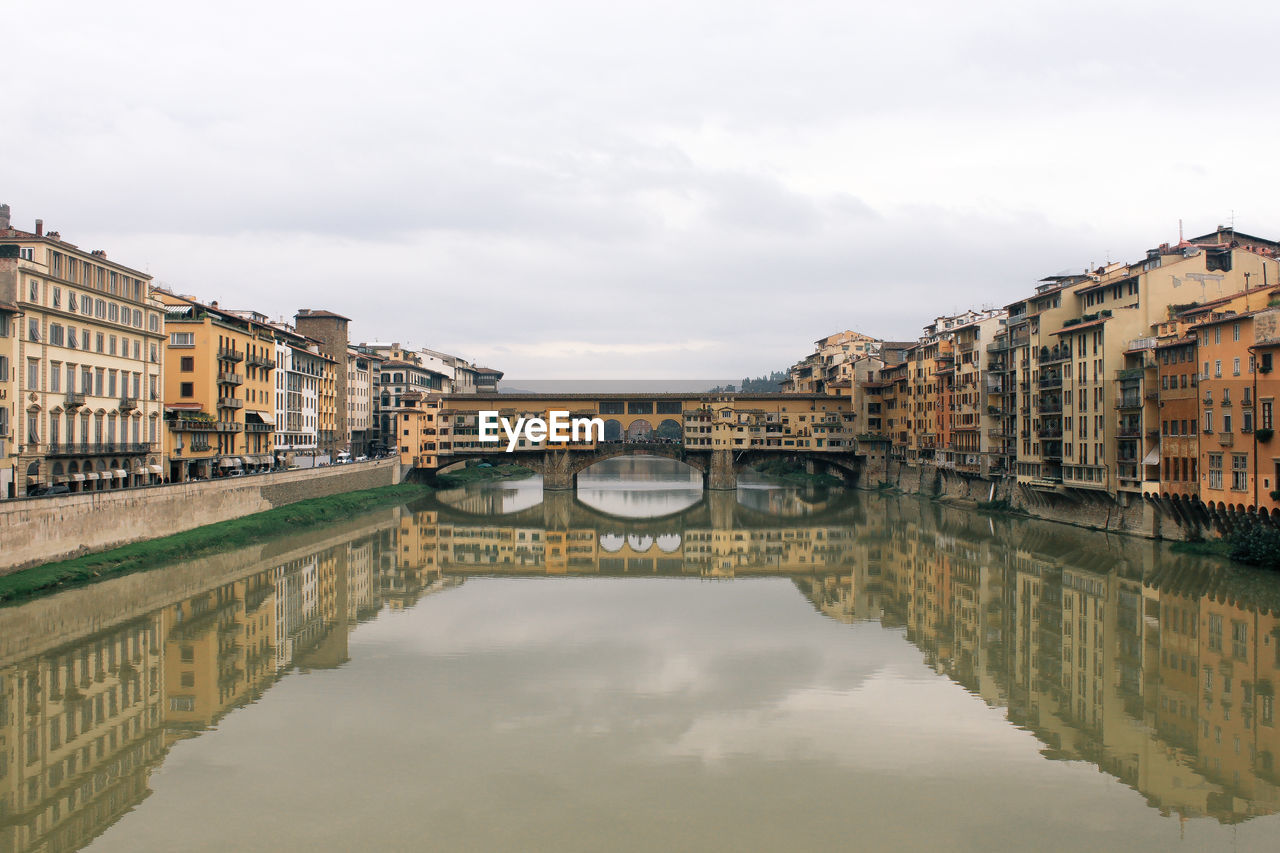 Reflection of buildings in water