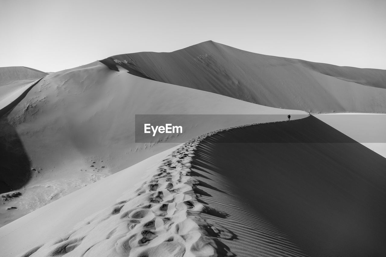 Scenic view of desert against sky