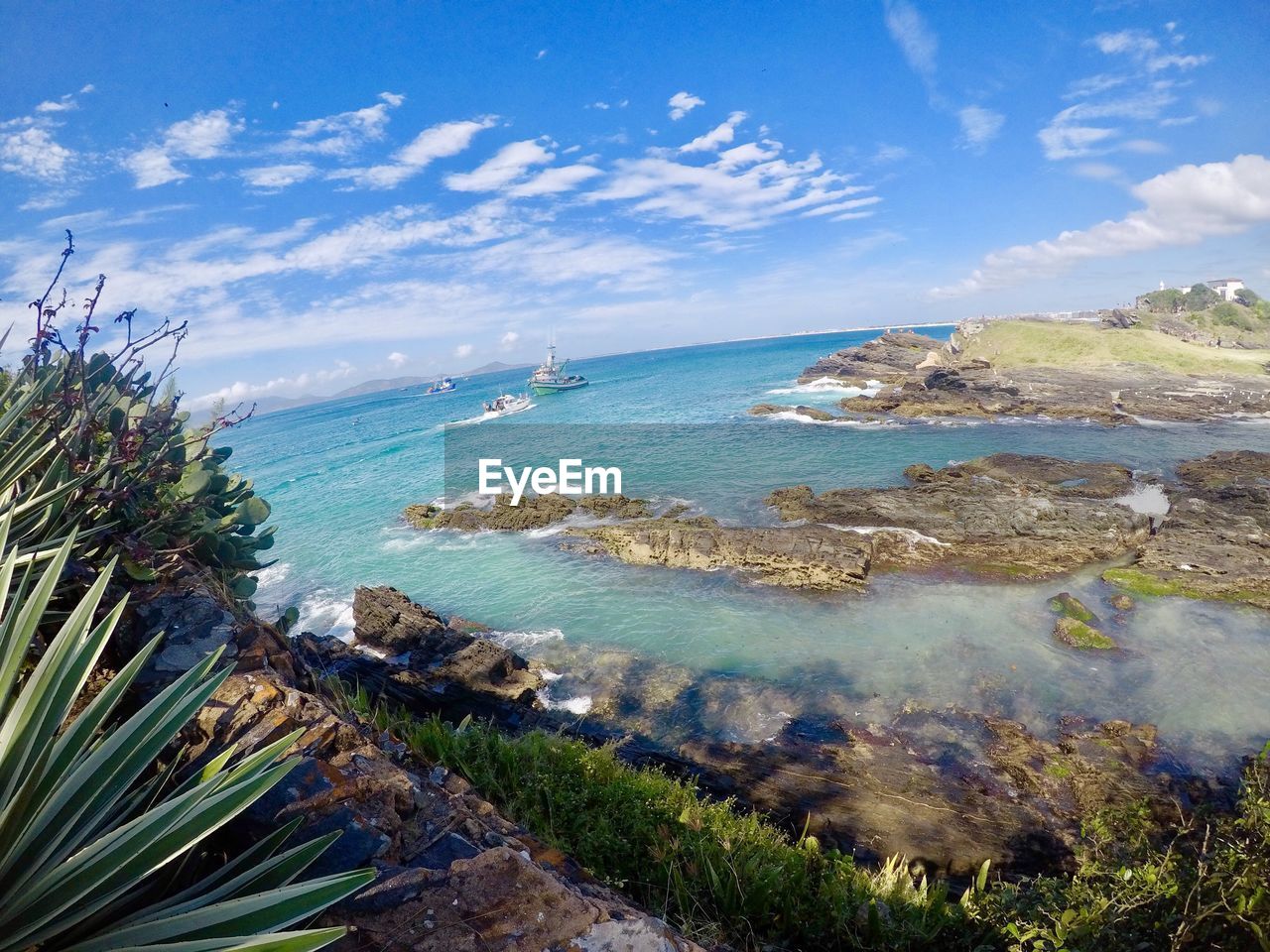 PANORAMIC SHOT OF SEA AGAINST SKY