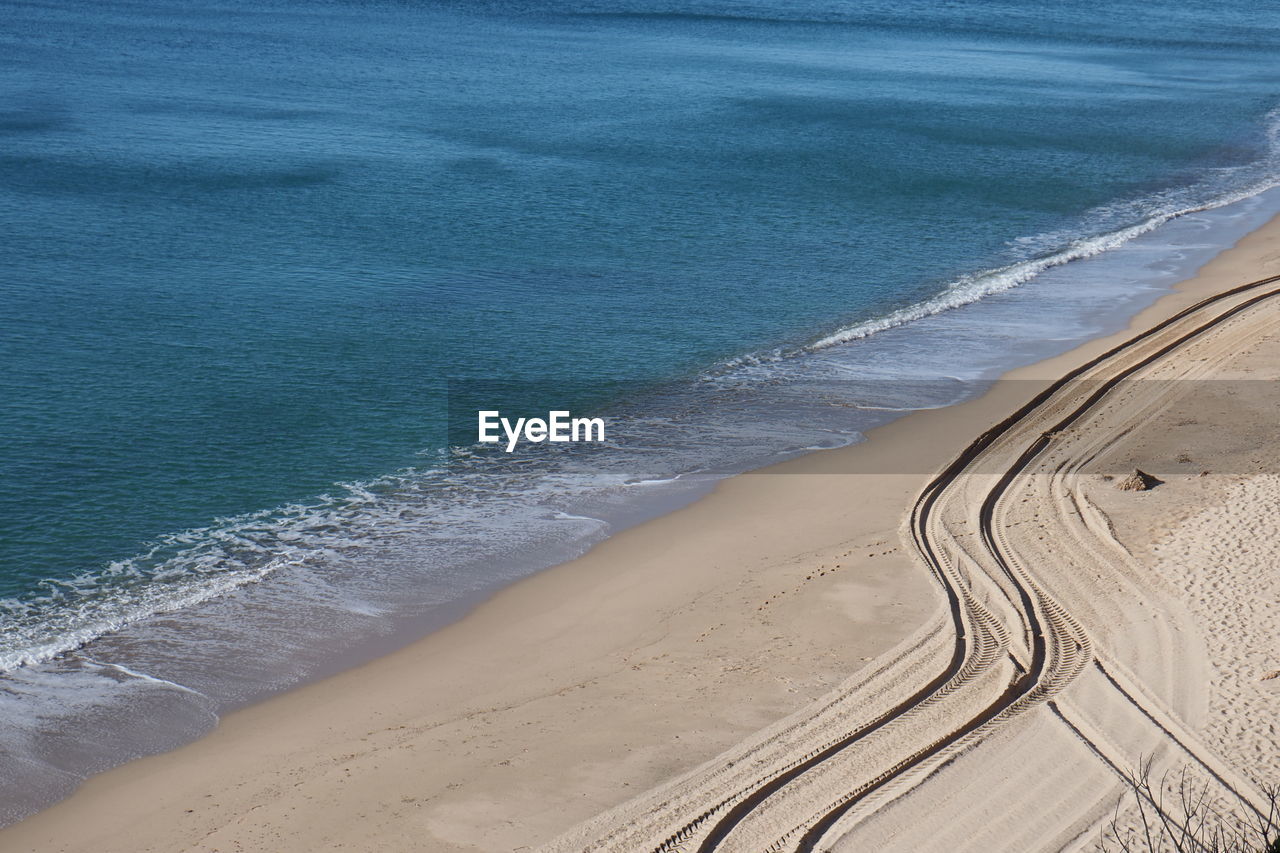 HIGH ANGLE VIEW OF SEA SHORE